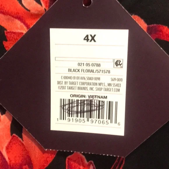 New Ava & Viv Floral Tunic Blouse - Picture 6 of 8